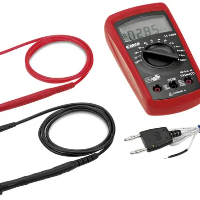 Multimetro digitale CIMCO 111480, DIN0411 VDE, CAT III 600V 