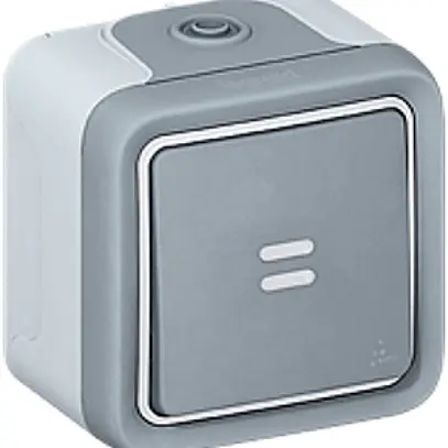 Interrupteur à bascule lum. AP PLEXO 3/1L C gris 