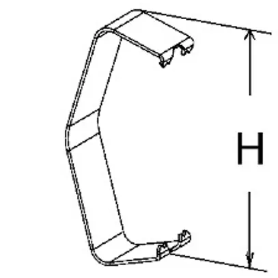 Molla di coperchio Niedax acciaio inossidabile 80mm 