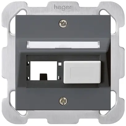 Kit de montage ENC kallysto R&M freenet anthracite avec plaque de fixation 