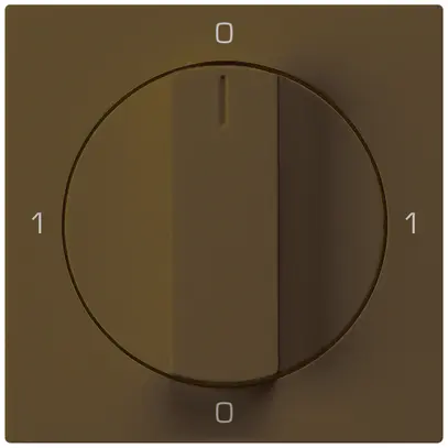 Inserto per interruttore rotativo kallysto 0/1L marrone con manopola 
