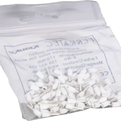 Embout de câble type A isolé 0.75mm²/6mm blanc 