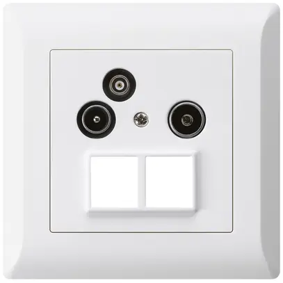 Presa antenna INC R/TV/dati HMS kallysto.line 19dB bianco 