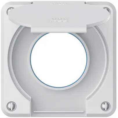 Parte superiore robusto per presa IP55 con guarnizione tonda bianco 