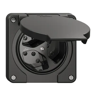 Steckdose NEVO N.CO, 3×T13, IP21, 1×getrennt, schwarz 