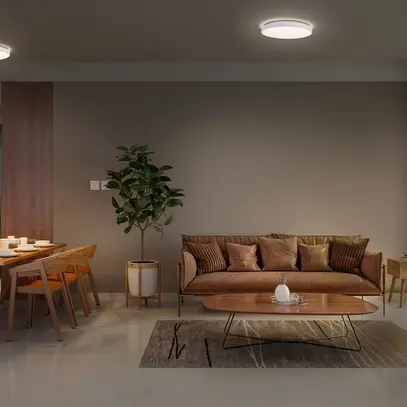 Plafonnier LED LEDVANCE ORBIS LONDON 24W 1500lm 3000K Ø395mm blanc 