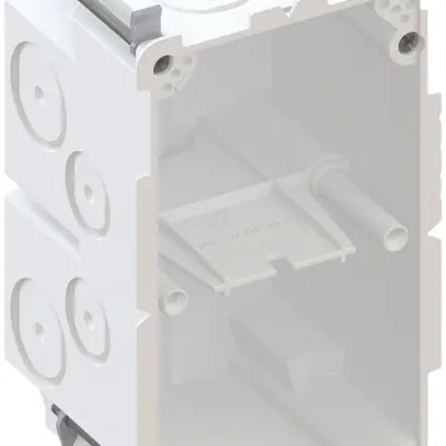 Boîte pour paroi creuse AGRO 2×1 850°C avec pattes, M20/25, blanc 