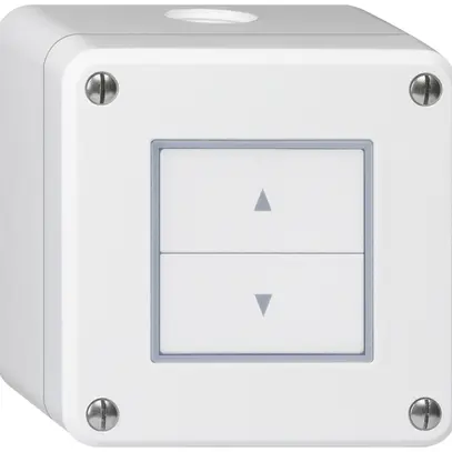 Pulsante per tapparelle AP robusto IP55 bianco con 2 tasti di comando 