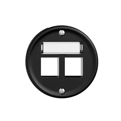 Kit de montage Sdue, sortie droite pour 2×Keystone noir 