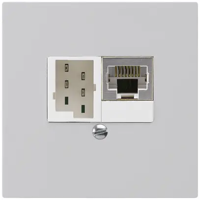 Scatola INC kallysto 1×RJ45s+1×TT83 grigio chiaro 