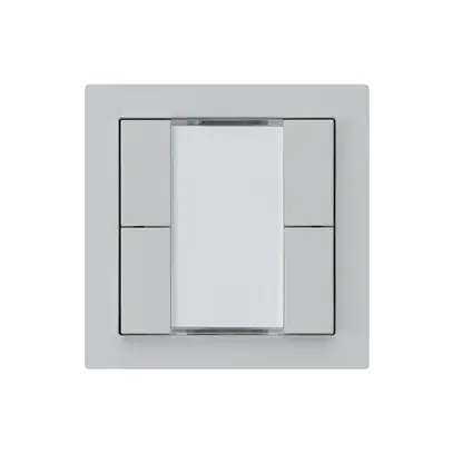 Tasto INC kallysto A KNX 4× s/e-link grigio chiaro 