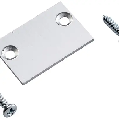 Plaque terminale pour canal ELBRO, aluminium, 30×20mm, avec vis 