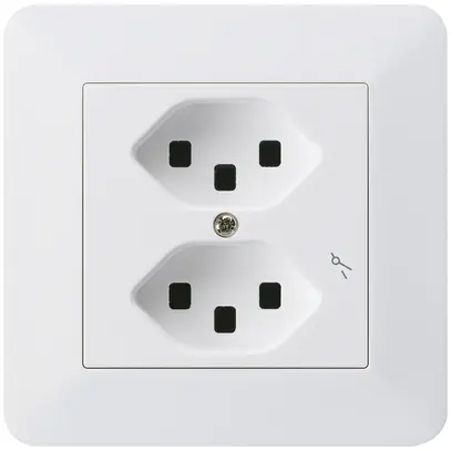 Presa INC Hager kallysto.trend 2×T23 1×S C bianco ultra 