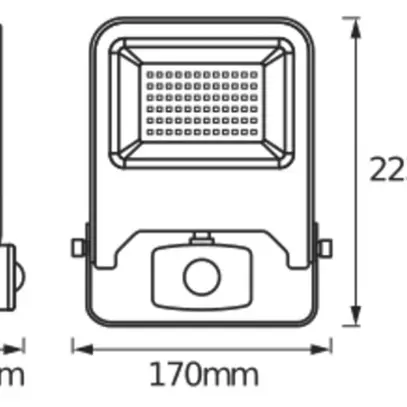 Proiettore LED LDV ENDURA FLOOD SENSOR 30W 2700lm 4000K antracite IP44 