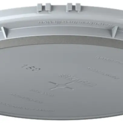 Plaque frontale HaloX 180 pour béton apparent, découpe au plafond Ø180mm 