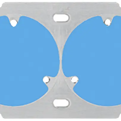 Plaque de fixation Hager grd.1×2 2×3P 137×77 mm alu 