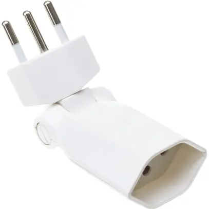 Fiche/prise mob.MH Clip-Clap 1×T13 180+130° blanc avec sécur.enf. 