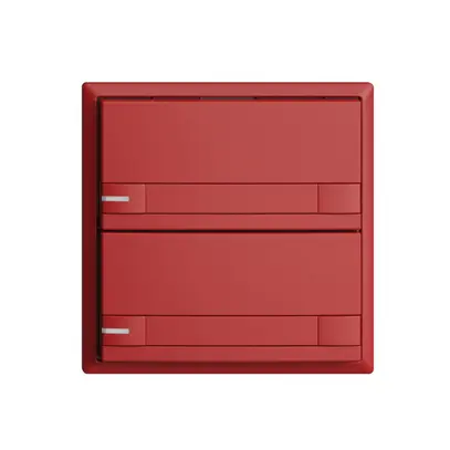 Poussoir ENC KNX 2× EDIZIOdue colore berry RGB avec LED avec insert papier 