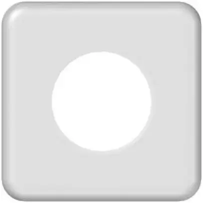 Abdeckplatte I 58mm weiss 