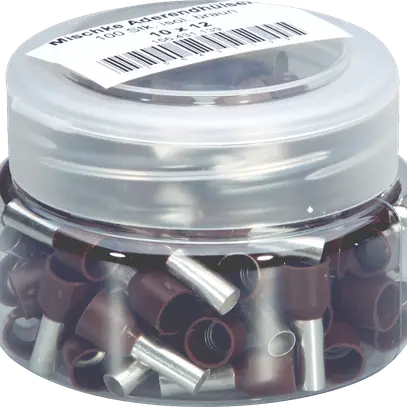 Embout de câble Mischke IE 10mm²/12mm Cu-étamé isolé brun 