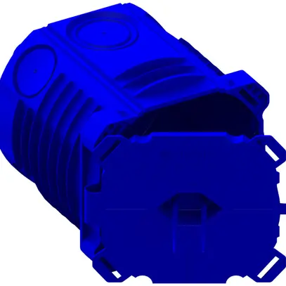 Einlasskasten AGRO NIS 70mm Gr.I mit Klappdeckel halogenfrei blau 