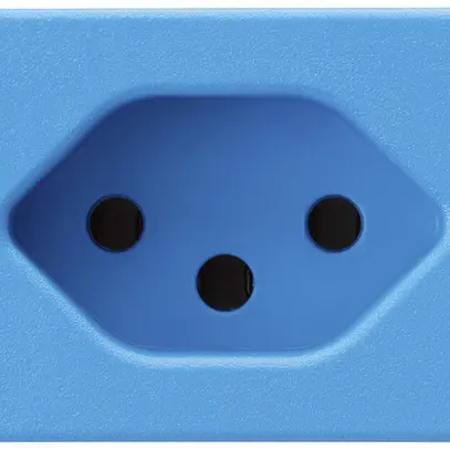 Prise INC FLF Hager type 13 bleu avec bornes enfichables 