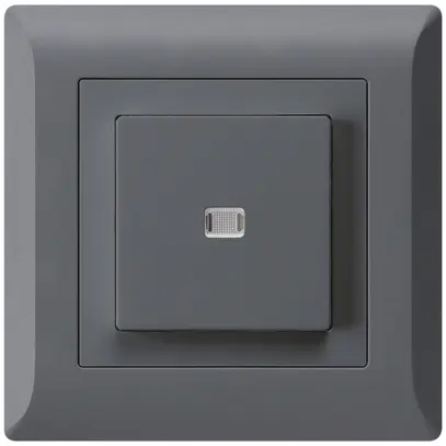Interruttore pulsante luminoso INC kallysto.line 6/1P antracite 