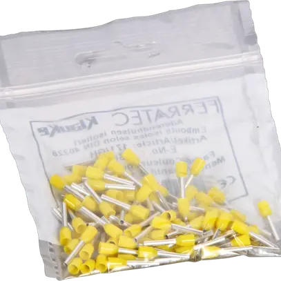 Capocorda tipo A isolato 1mm²/10mm giallo 