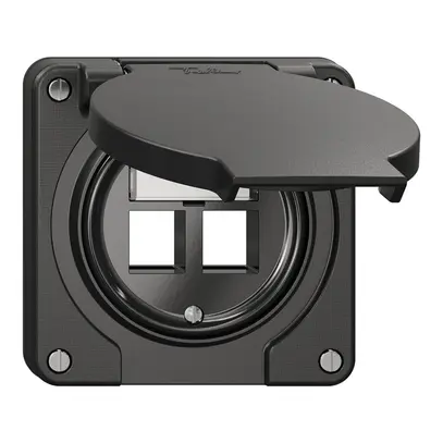 Kit de montage Feller Keystone N.CO, pour sortie droite, double, noir 