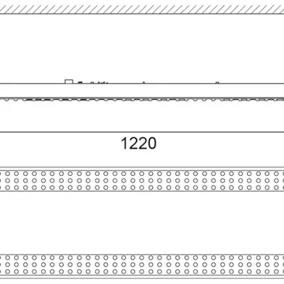 Plafonnier LED Sylvania Sportsbay 85W 12600lm 4000K DALI EM 3h 1220mm blanc 