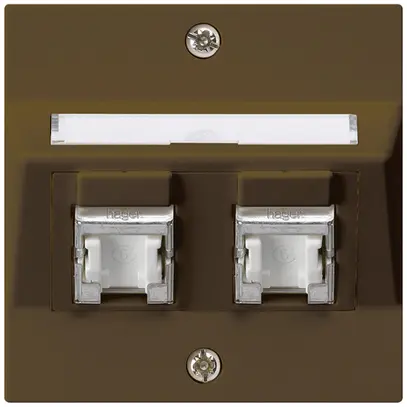 Kit de montage ENC kallysto A cat.6 2RJ45/s brun 