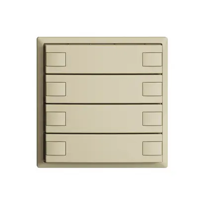 Pulsante INC KNX 8×EDIZIOdue vanille RGB senza LED 