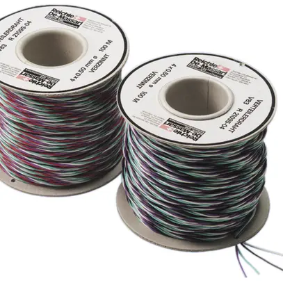 Fil de distribution R&M V83 4×0.5mm blanc/noir/violet 