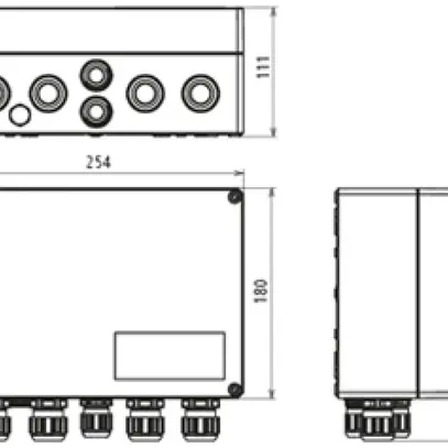 Coffret de raccordement de générateur DEHN/elvatec SE DCU 2 YPV 1100 2M 2S 