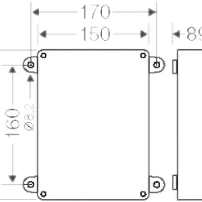 Boîte de dérivation AP Hensel FK E30/90 