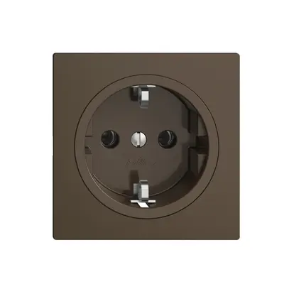 Presa SCHUKO EDIZIOdue F, 16A, 250VAC, L+N+PE coffee 