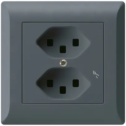 Presa INC Hager kallysto.line 2×T23 1×S C antracite 