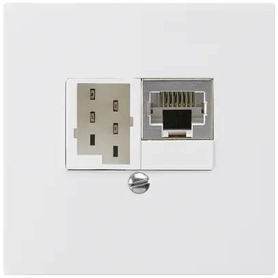 Boîte ENC kallysto 1×RJ45s+1×TT83 blanc 