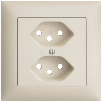 Kit frontale INC EDIZIOdue crema 88×88mm 2×T13 con lente 