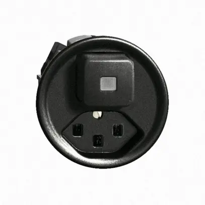 Combinazione lum.3/1L+T23 16A nero FH, con lente, LED giallo 