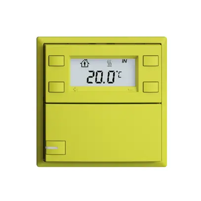 Pulsante RTH INC KNX 1×EDIZIOdue F lemon, con LED RGB 