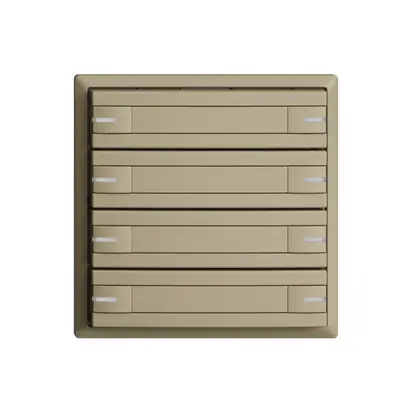 Poussoir KNX RGB EDUE, 250mW, a.LED RGB, a.papier, 8×poussoir, 1×touche, sa 