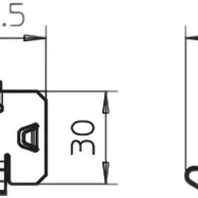 Pezzo di fissaggio Bettermann per canale portacavi A2 