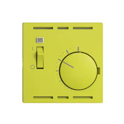 Thermostat d'ambiance ENC EDIZIOdue lemon, avec interrupteur 