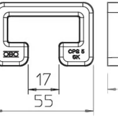Capuchon de protection Bettermann pour barre profilée CPS5 orange 