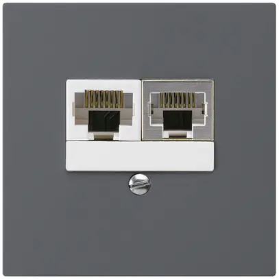 Scatola INC kallysto 2×RJ45s+u separato antracite 