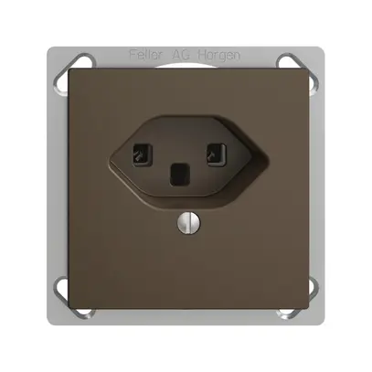 Prise INC EDIZIOdue T23 16A coffee, bornes à vis 