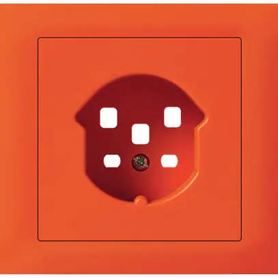 Kit frontale INS Hager kallysto per presa G3 1×T25 telaio a innesto arancione 