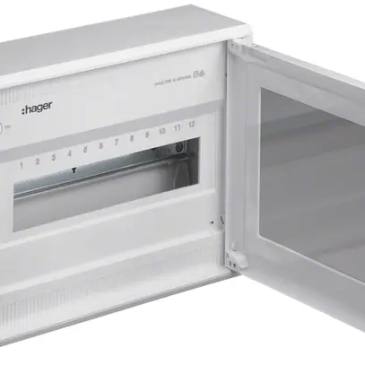 Distributore tehalit 12 moduli grigio chiaro 