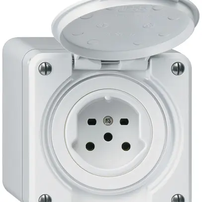 Presa AP robusto tipo 15 bianco 